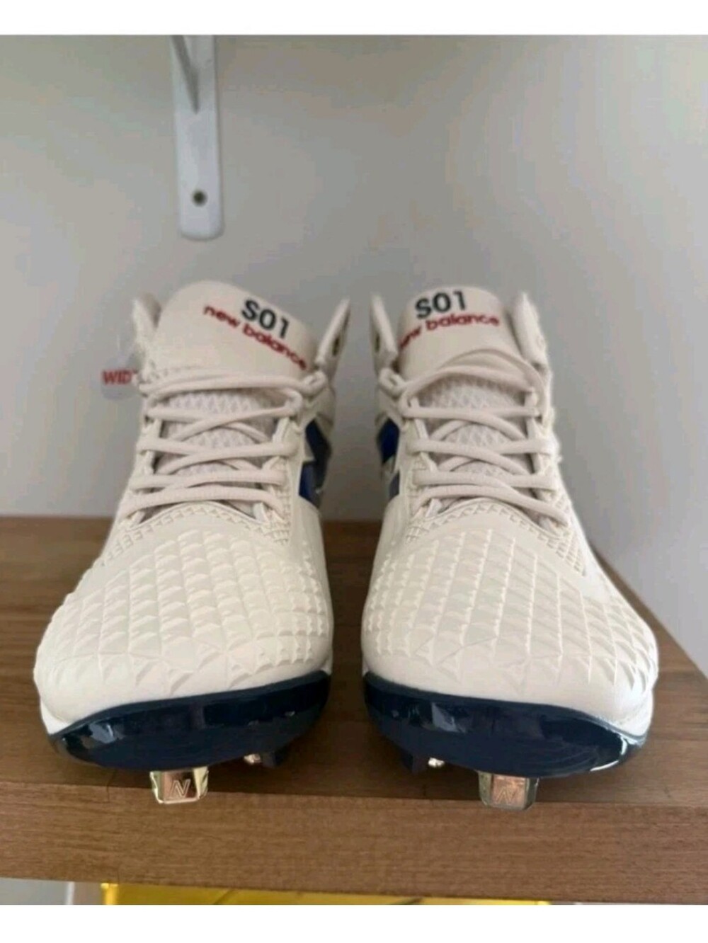 New Balance Fuelcell Ohtani 1 Size 11 2E  Beige Blue MSHOAC1 Baseball Cleats